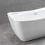 67  inch Freestanding Acrylic Bathtub in Glossy White