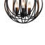 Lustre orbe 3 lumières au fini noir mat