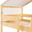 Lit superposé simple au-dessus avec tente Natural-1193267103