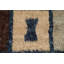 Tapis unique en laine noué à la main beige / bleu nouvel âge 5 po x 6 pi 7 po