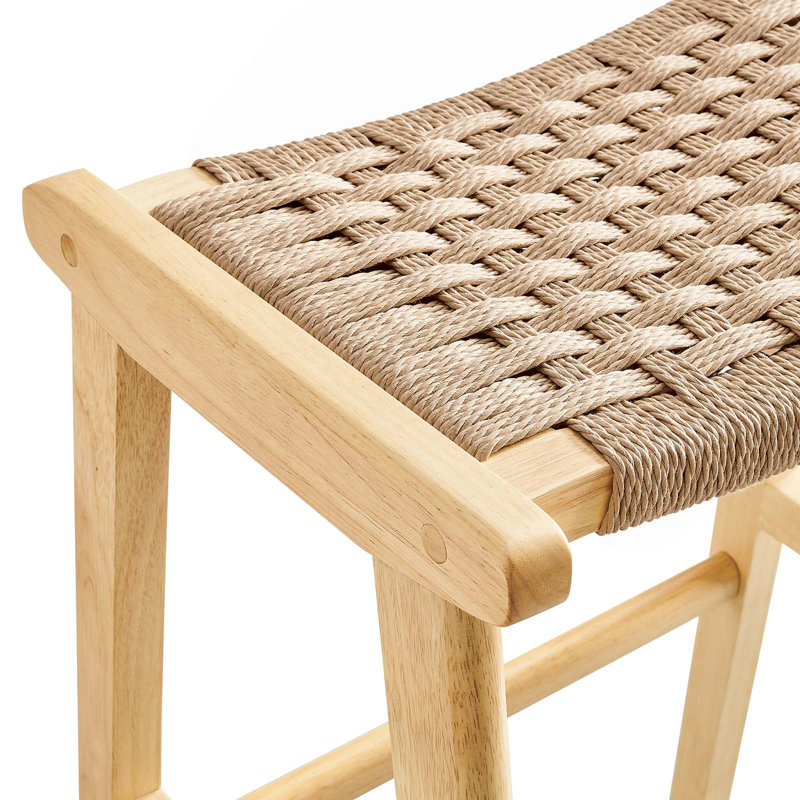 Modway Saoirse Counter/Bar Stools, Bar Stool (29.5” Seat Height), Natural