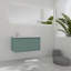 Meuble-lavabo mural simple 35 po avec plateau en résine Maeesha