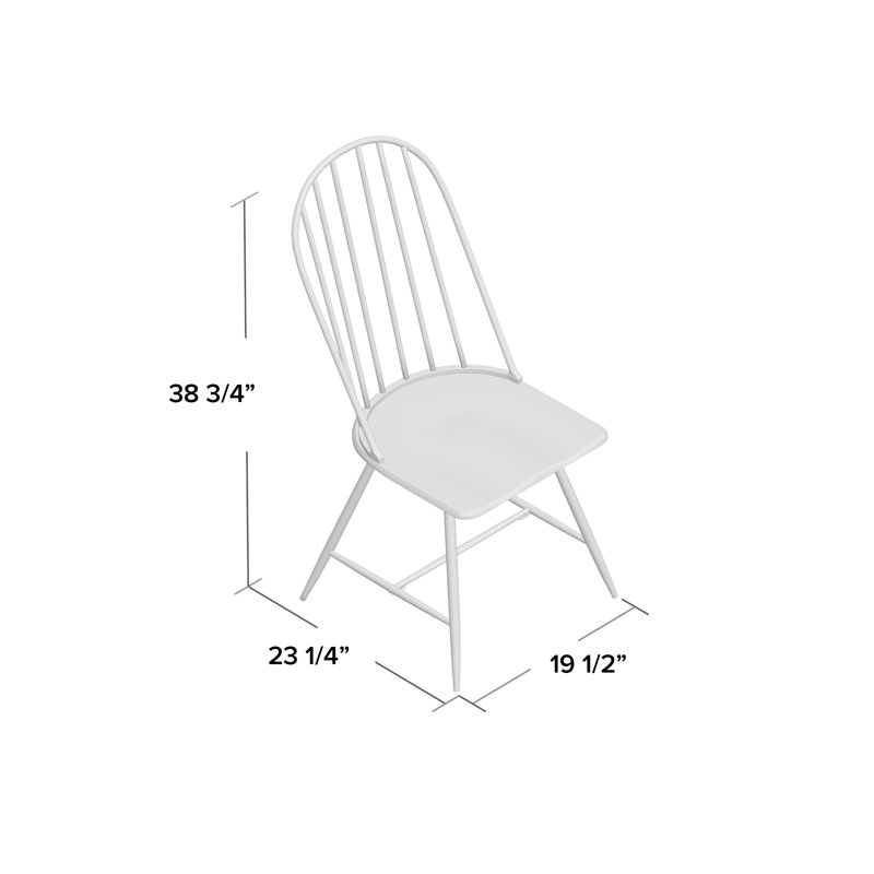 Savannah 17'' H Side Chair, Brown/White