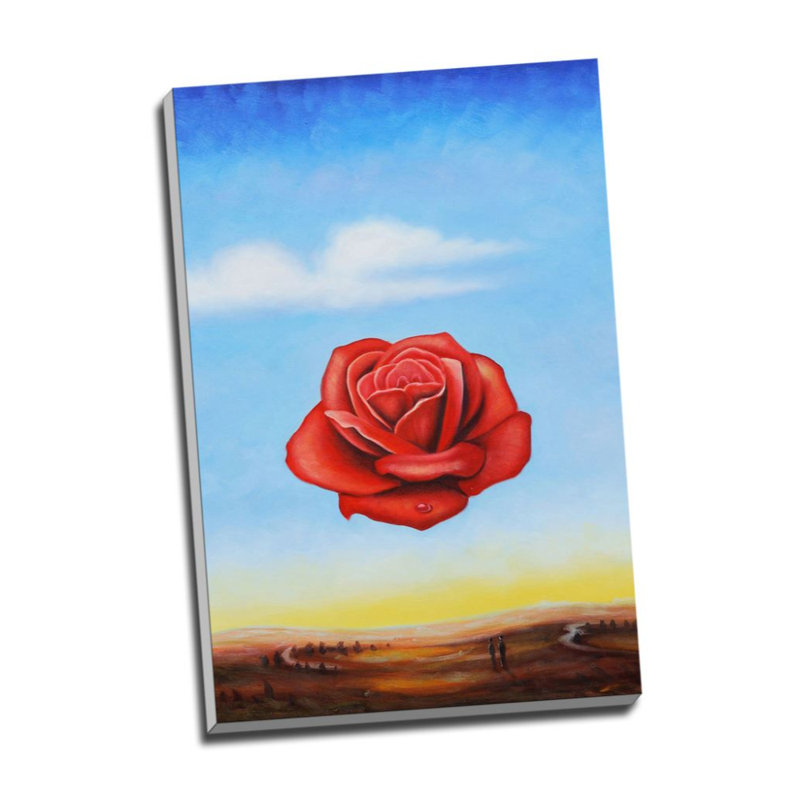 Rose by Salvador Dali - Wrapped Canvas Art Prints