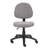 Jea Swivel Posture Chair, Contoured Seat And Back, Black Tweed, Wheels-117561172