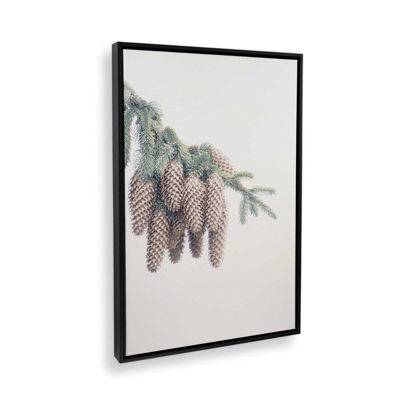 Forest Treasures Canvas Print, 12.75" H x 8.75" W x 1.75" D, Satin Black Floater Framed