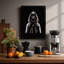 Hooded Enigma Minimalist - Framed Print-1734804742-1734804741