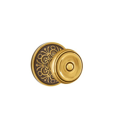 Privacy Waverly Knob with Lancaster Rose