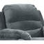 Fauteuil inclinable électrique de salon en tissu de style contemporain Felix, gris foncé