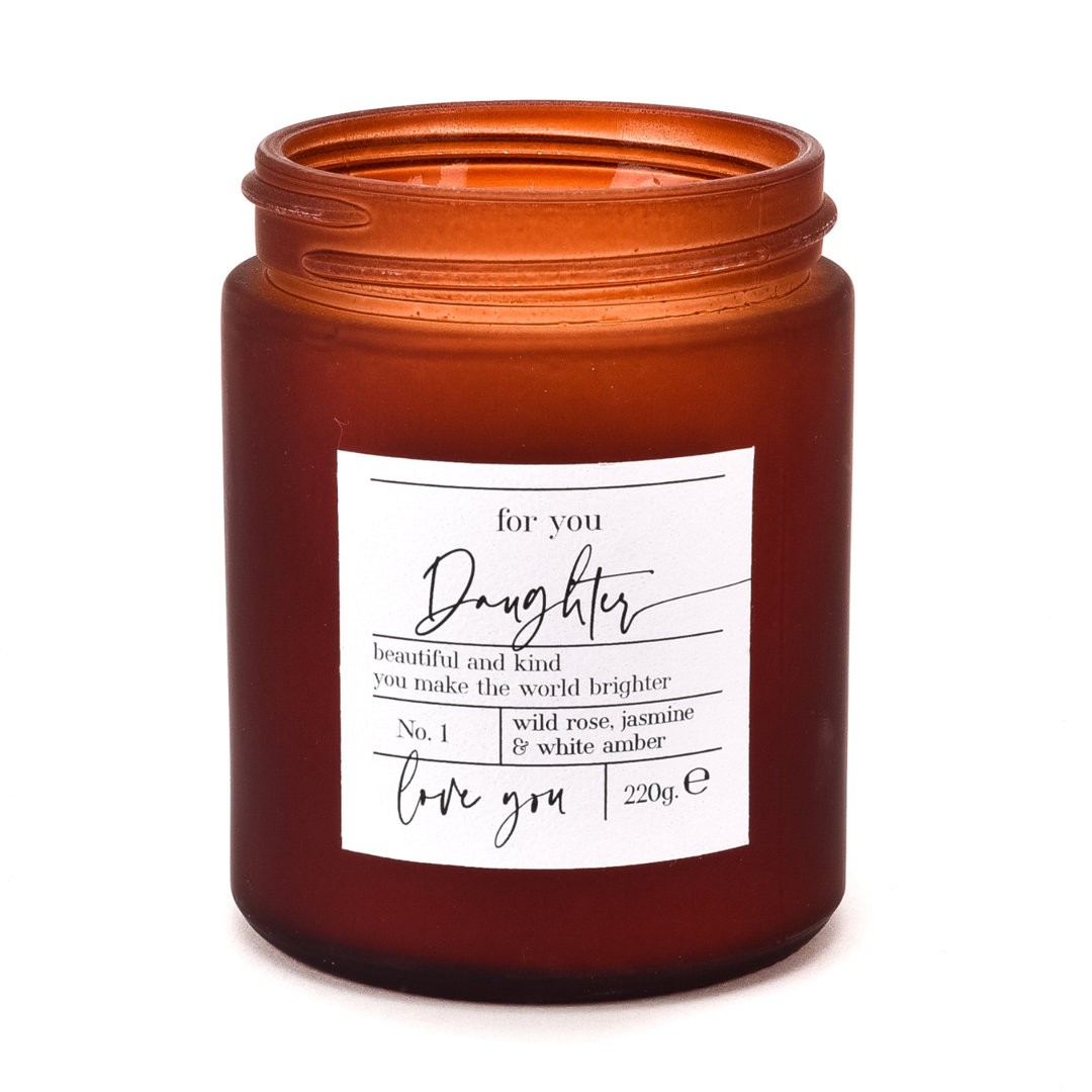 Wild Rose, Jasmine & White Amber Scented Jar Candle