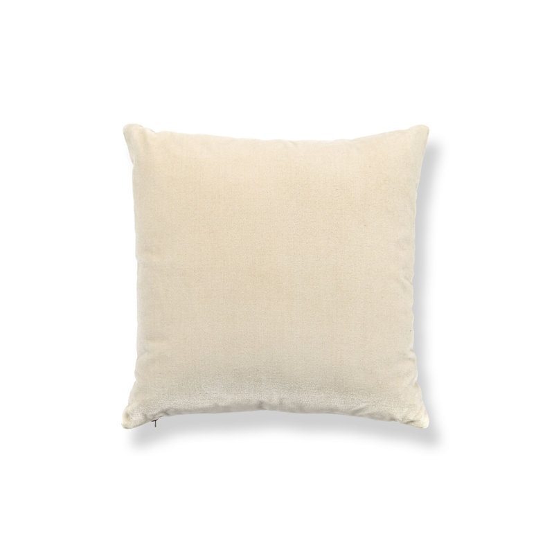 ANTELOPE / VELVET PILLOW, 22" H x 22" W, Square, Sahara/Beige Animal Print