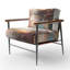 Chaise d'appoint d'appoint rembourrée Brown Nature Abstracted-521811670