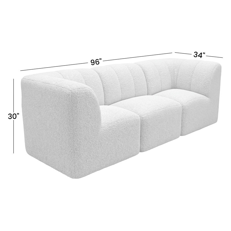 Praia Sunbrella® Bouclé 96" Outdoor Sofa, 3