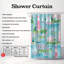 Rideau de douche standard 1 pièce Oceanic Beacon Designs-1401564728