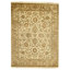 Hand Knotted Area Rug in Cream And Gold