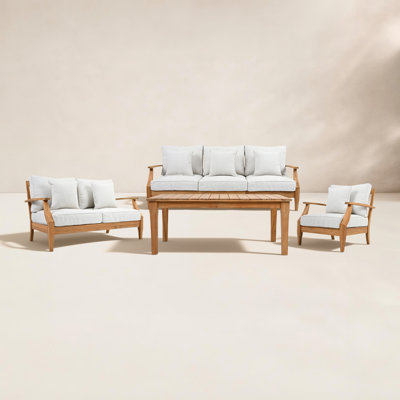 Clairmont 7-Person Teak Patio Seating Group