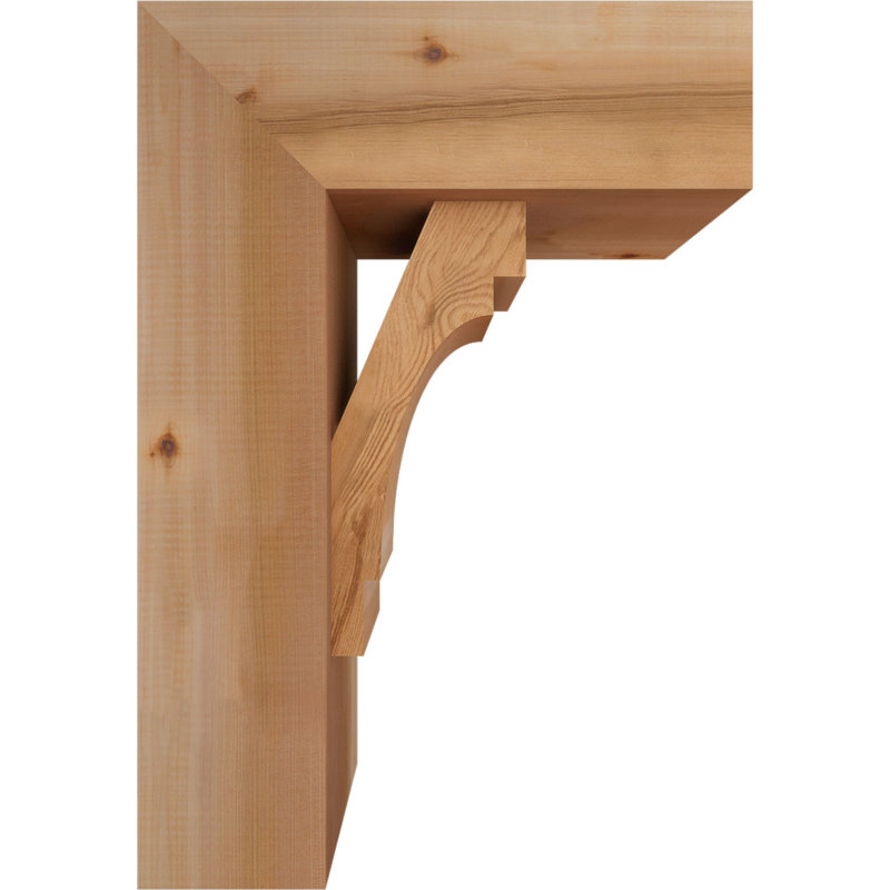 Support Merced Block avec support décalé, 26 x 18, Cèdre rouge occidental de l 7 1/2 po (lisse)