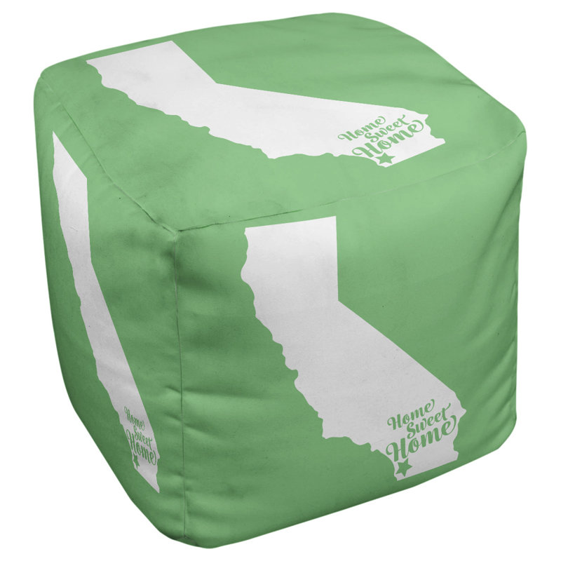 Repose-pieds cube san diego home, Vert