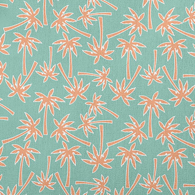 Floral Outdoor Reversible Throw Pillow, 16"H x 16"W, Square