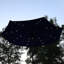 Parasol de marché 96 po avec DEL à énergie solaire Jericho - Bleu marine-1051284185
