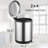 Steel Step On Kitchen Trash Can - 8 Gallons