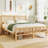 Modern Bamboo Platform Bed Frame with Headboard, Heavy Duty Wood Bed with Metal Slat Support, No Box Spring Needed-1228863232