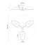 Raelle 3 Light Semi Flush Mount-66310865