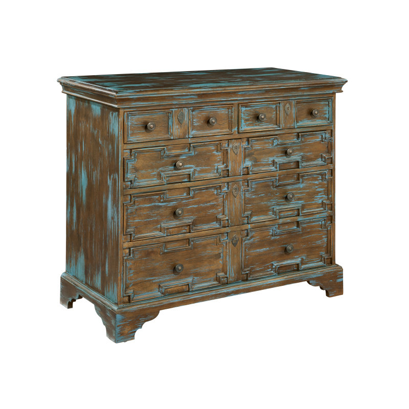 Commode décorative à 5 tiroirs Old World