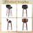 Corrigan Studio® 30" Modern Upholstered Counter Height Bar Stools, Swivel Bar Stools With Back-294301364