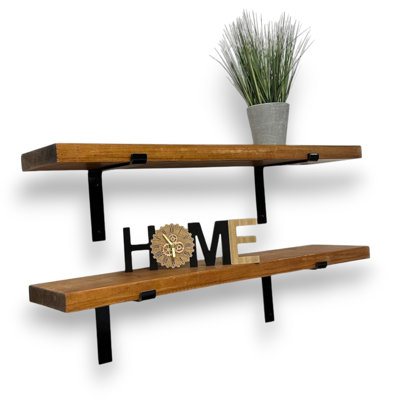 Gokmen Wood Floating Shelf