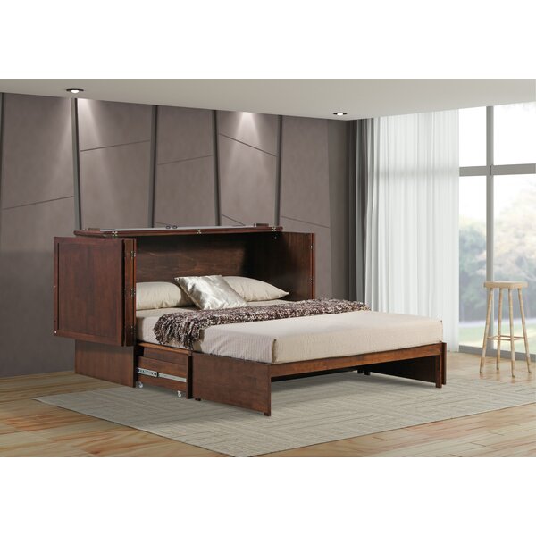 Loon Peak® Mccutchen Solid Wood Murphy Storage Bed & Reviews | Wayfair