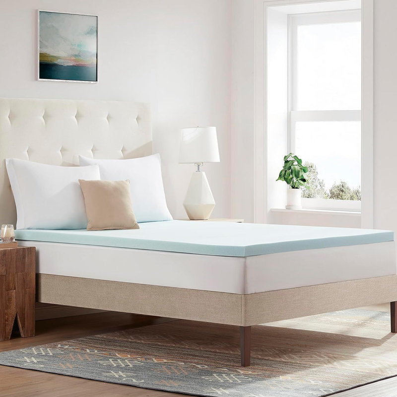 Monette 2'' Memory Foam Mattress Topper, Queen