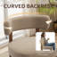 Chaise d'appoint rembourrée en bois massif-1149217609
