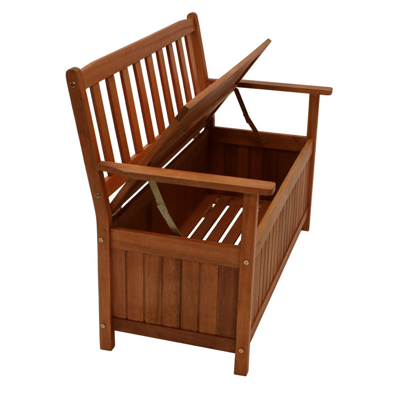 Solid Wood Eucalyptus Outdoor Bench