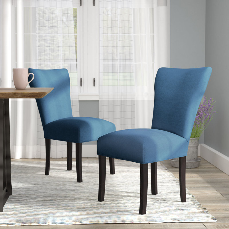 Canonbury Carleton Upholstered Dining Chair, Denim Blue