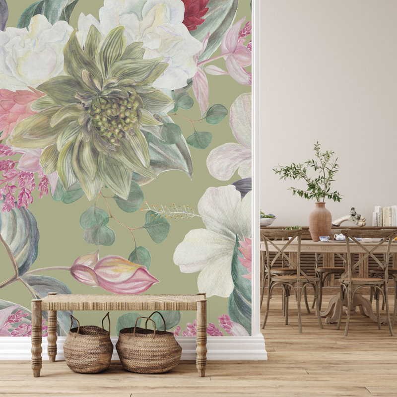 Peel & Stick Wall Mural, 10.42' W x 10.42' L