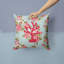 Coussin décoratif intérieur/extérieur bleu beige corail shabby-32014108