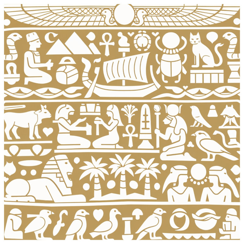 Héroglyphes égyptiens - Housses de couette, Queen