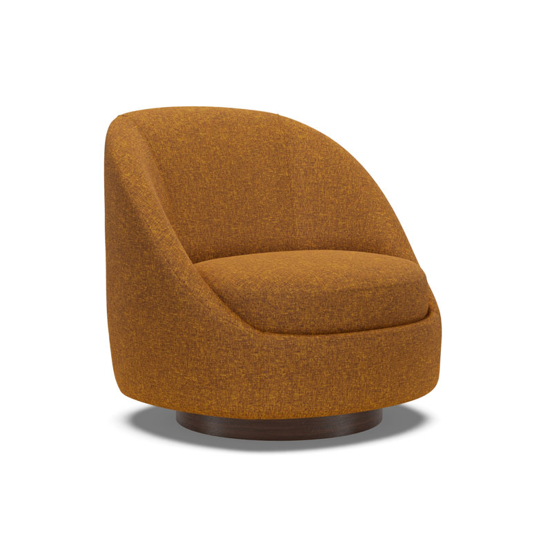 Chaise d'appoint à coussins pivotants de 39,5 po de largeur Artistica Upholstery, Orange / rouille