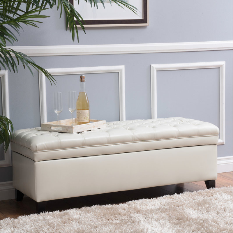 Cube de rangement en cuir d'unité centrale, 51,21 po X 20,03 18,1 po, 33,67 lb -, en forme de 50 po 20,5 po 18,1 po