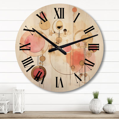 Horloge murale surdimensionnée synchronisée Elegant Vintage