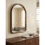 Miroir arqué en bois deux tons