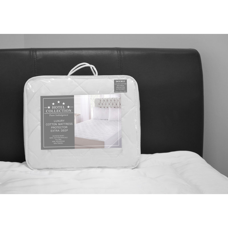 Hotel Fitted Mattress Protector Mattress Protector Case Pack, Kingsize (5')