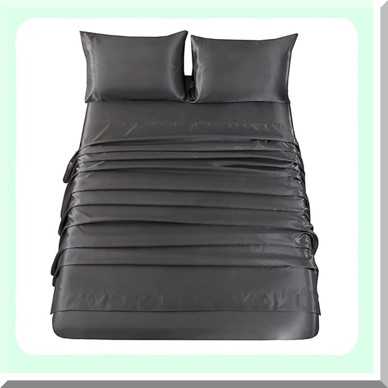 Silky Bedding Set - Luxe Hotel Collection - Wrinkle & Fade Resistant - Deep Pocket Sheets - 3-Piece Sheet Set with Pillow Cases