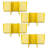  6 Slot Tote Dividers for 27 Gal Storage Containers, Yellow, 4 Pack-1983599387