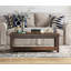 Table basse 48 po, aucun assemblage requis, finition whisky-847623255