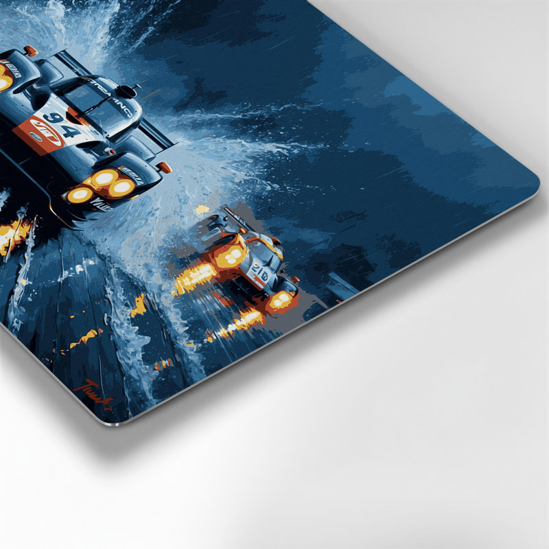 Art mural en métal Sports Endurance Racing, H 240 po x l 240 po x P 0,05 po