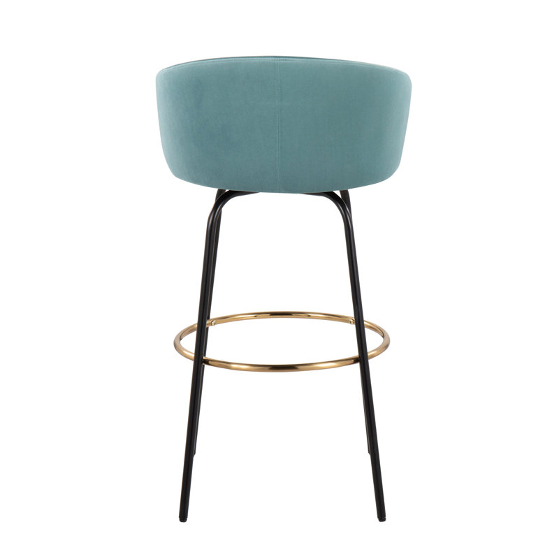 Tabouret de bar contemporain / glam, Sarcelle