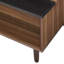 Table basse avec plateau en noyer et finition noire Avala