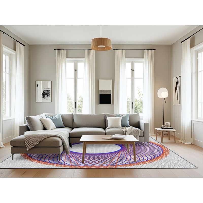 Violet Tapis décoratif, Rectangle 8 pi x 10 pi